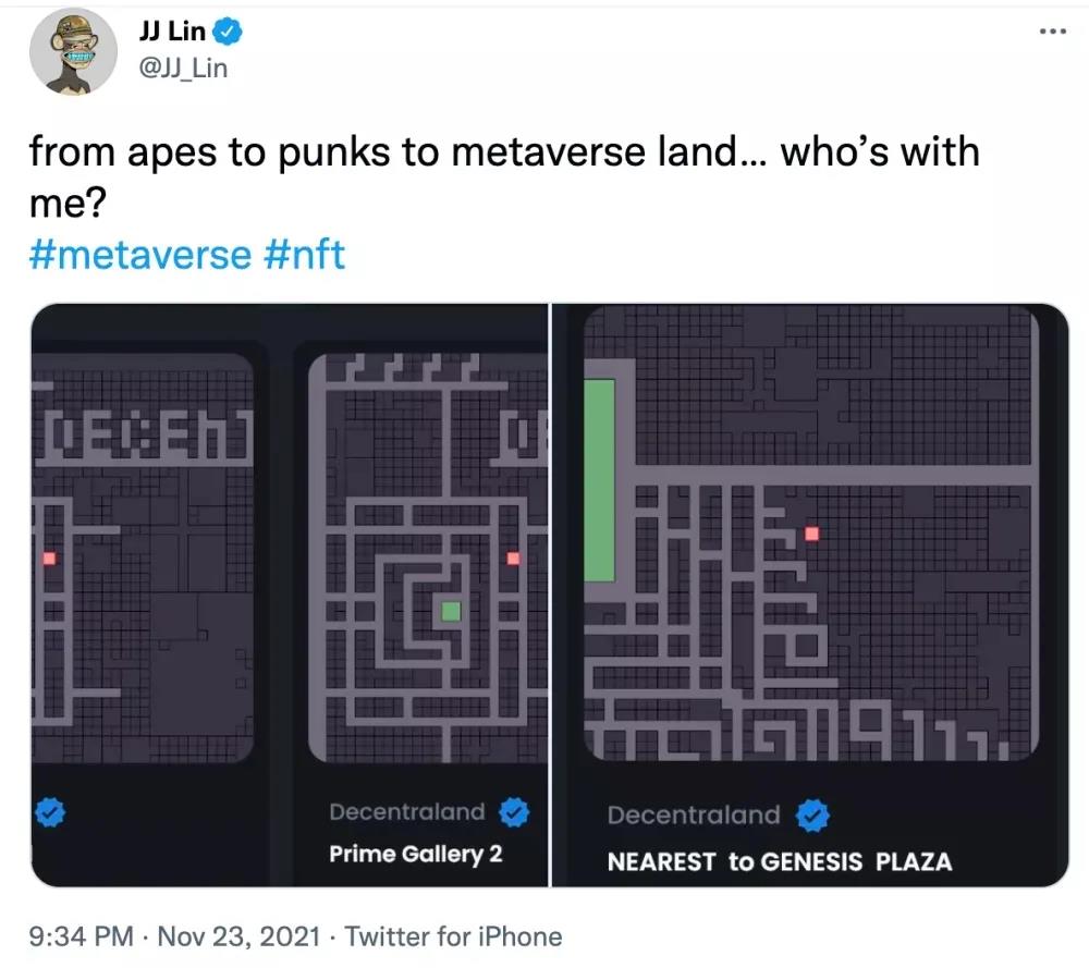 一块虚拟土地2700万，炒房团杀入元宇宙！林俊杰也出手了……