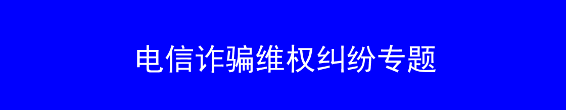 电信诈骗维权律师实务专题